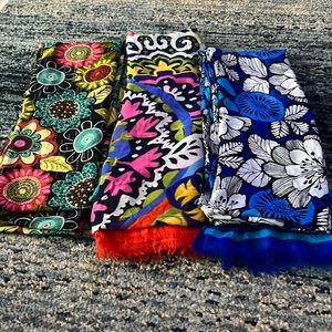 3 Vera Bradley Fringe Scarves!